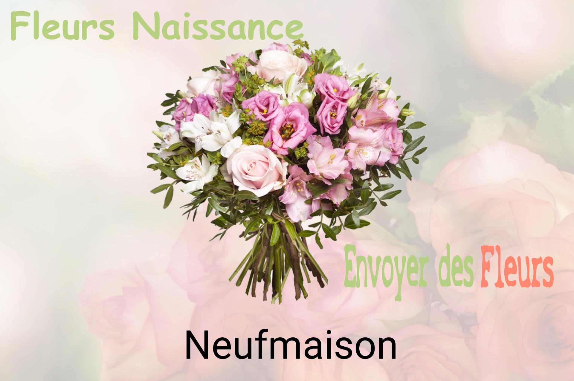 Bouquet de fleurs de naissance livré à Neufmaison